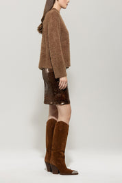 Wollpullover - 758 - Braun