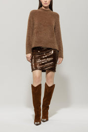 Wollpullover - 758 - Braun