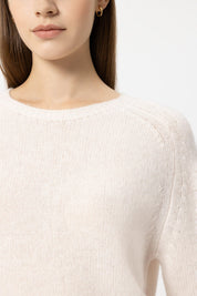 Strickpullover aus Kaschmir-Mix - 105 - Creme