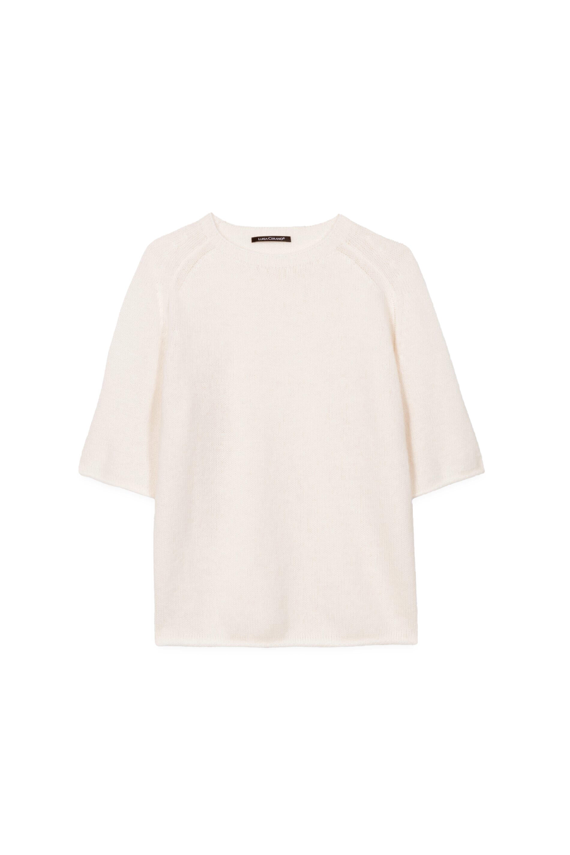 Strickpullover aus Kaschmir-Mix - 105 - Creme