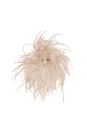 Brosche mit Federn - 725 - Beige