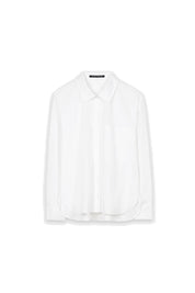 Bluse aus Baumwollmix - 100 - Weiß