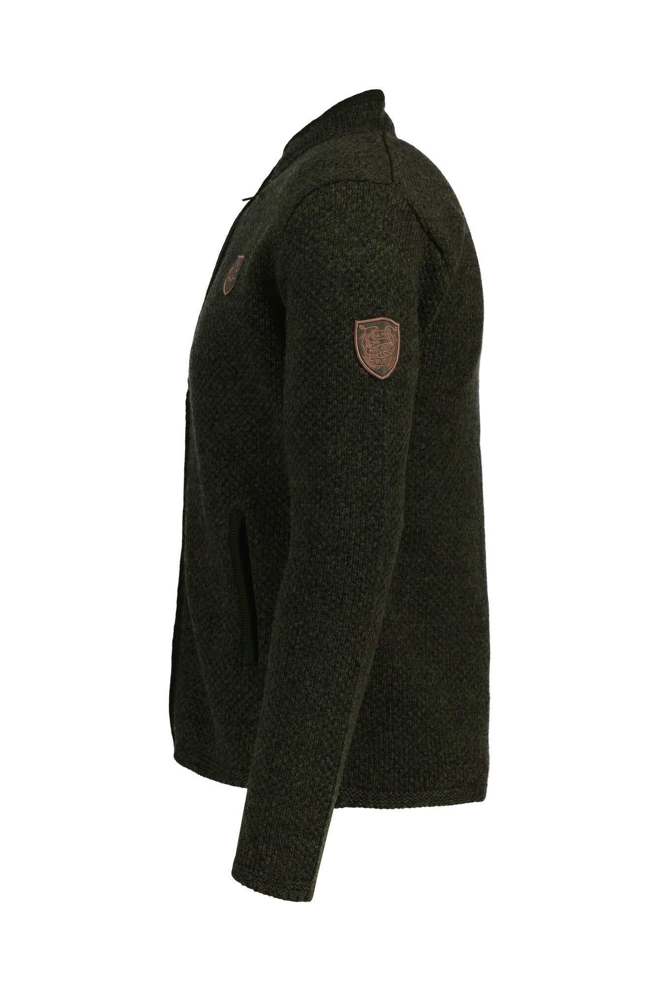 Strickjacke MALTE - 57-oliv - Grün