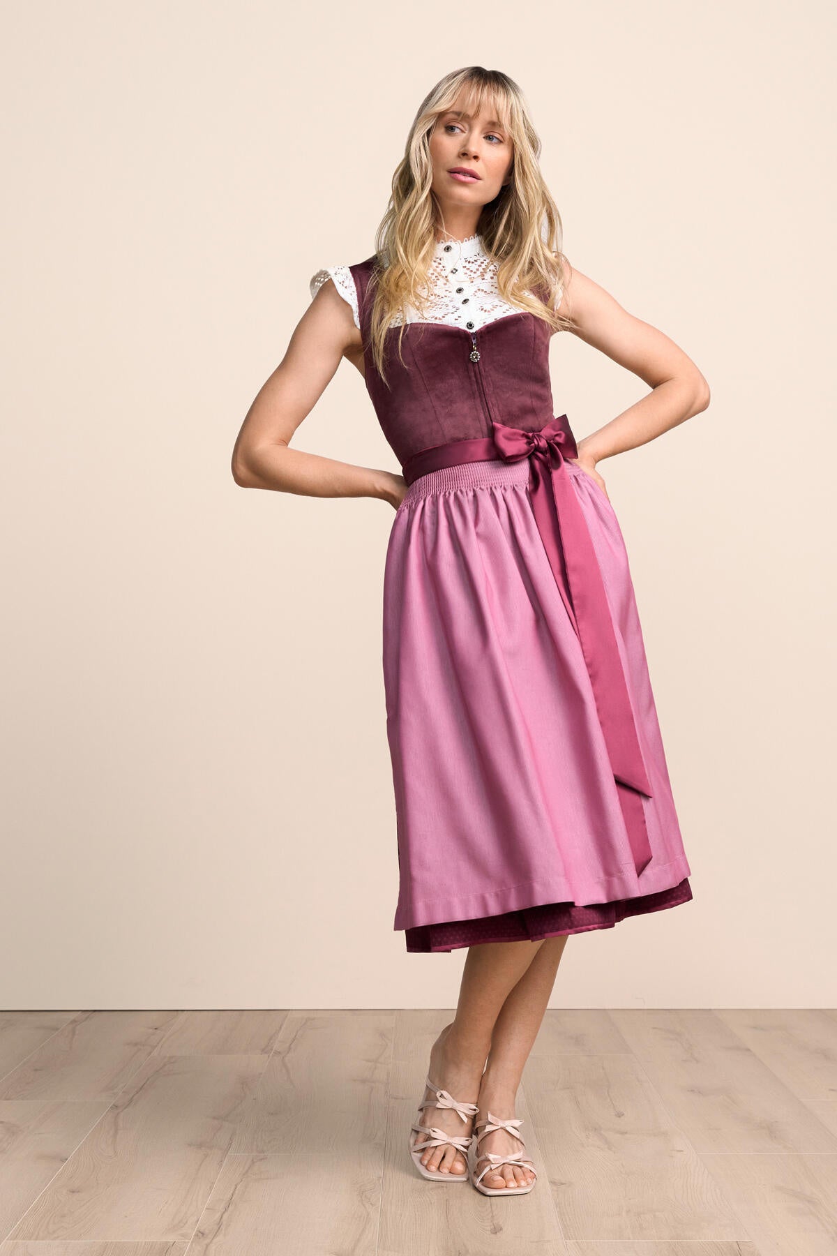 Dirndl ROYCE 70cm - 90-bordeaux - Rot