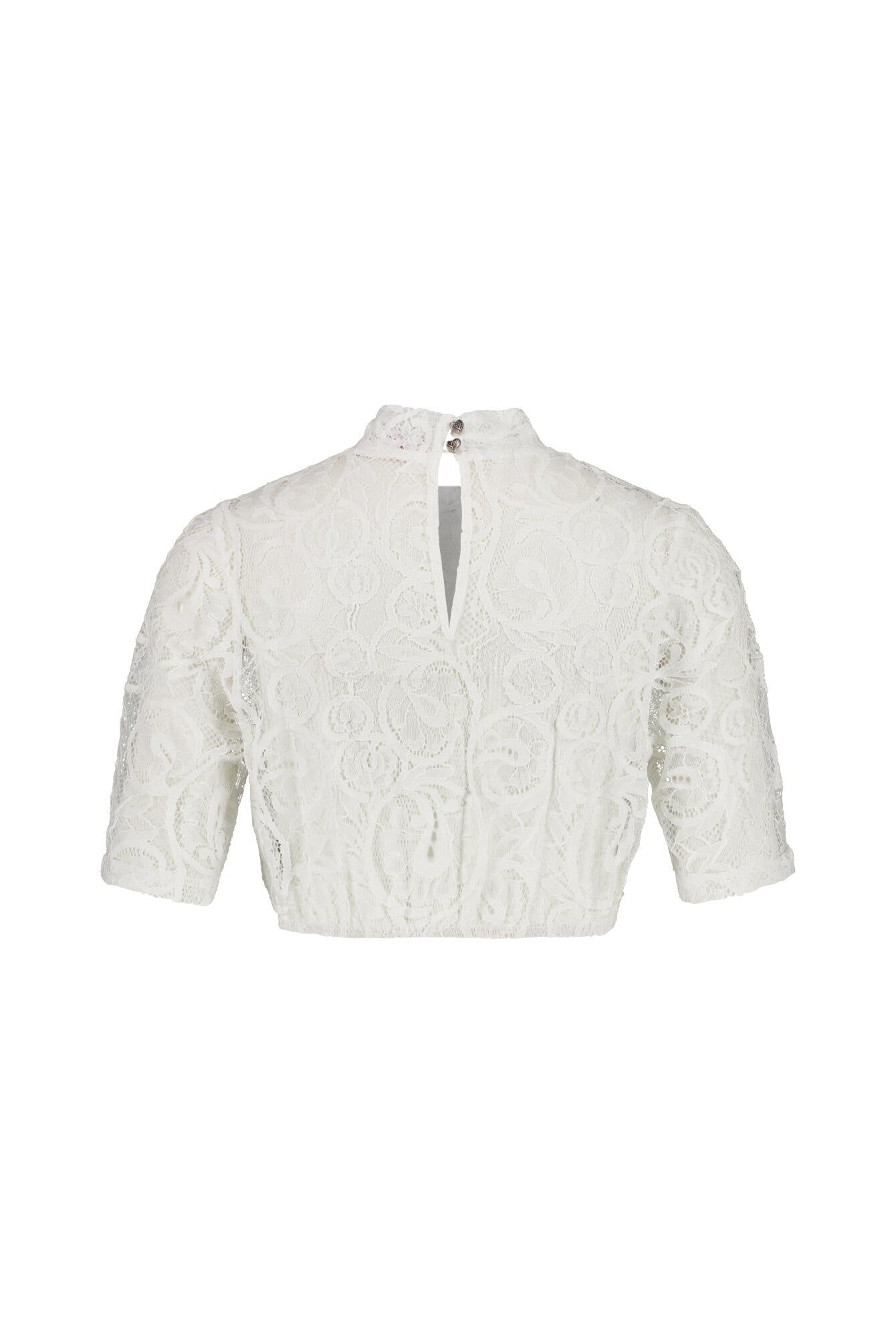 Dirndlbluse mit Stehkragen - 2-ecru - Weiß
