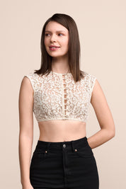Dirndlbluse JANELLE - 2-ecru - Creme
