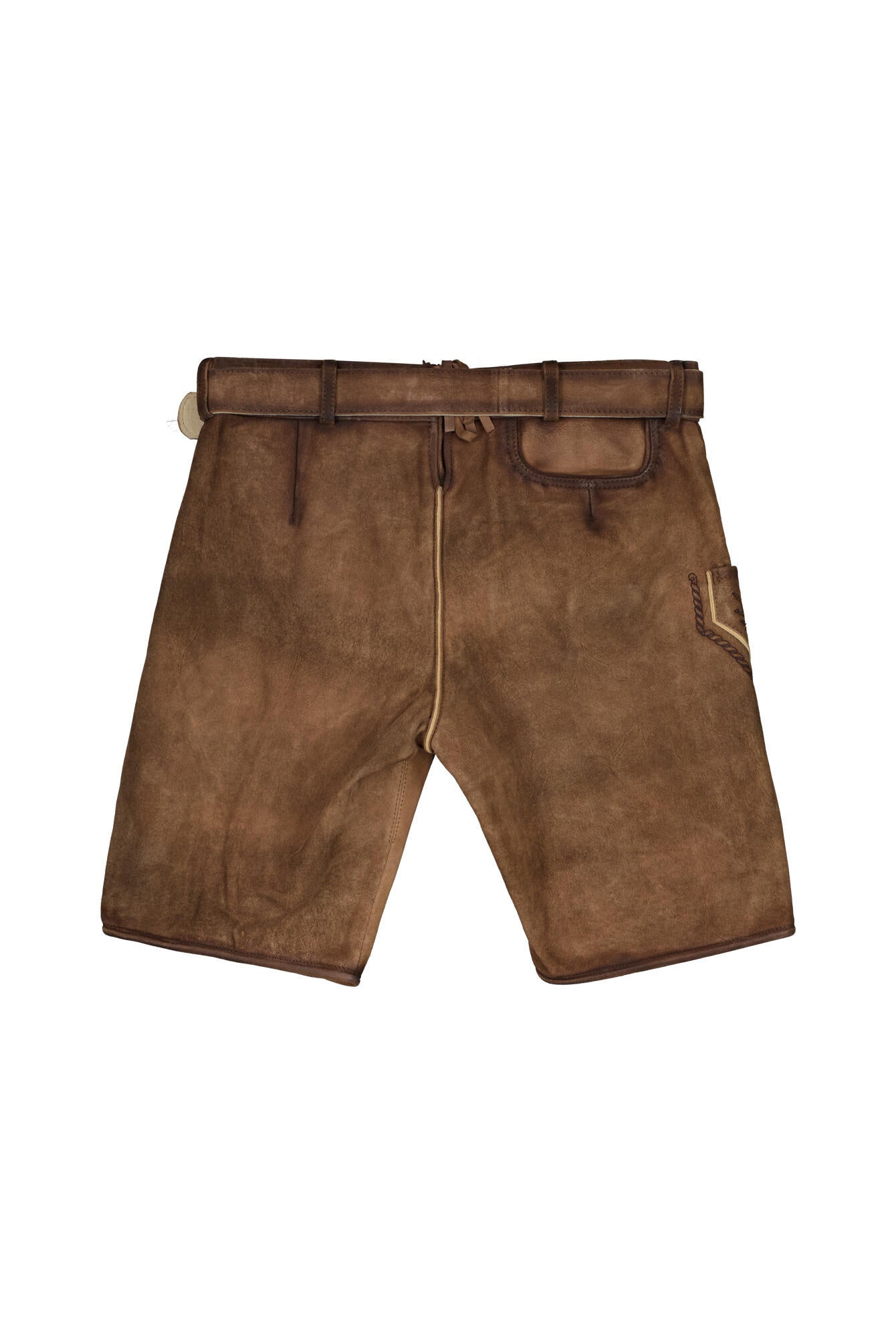 Lederhose DEVIAN mit Gürtel - 7-braun - Braun