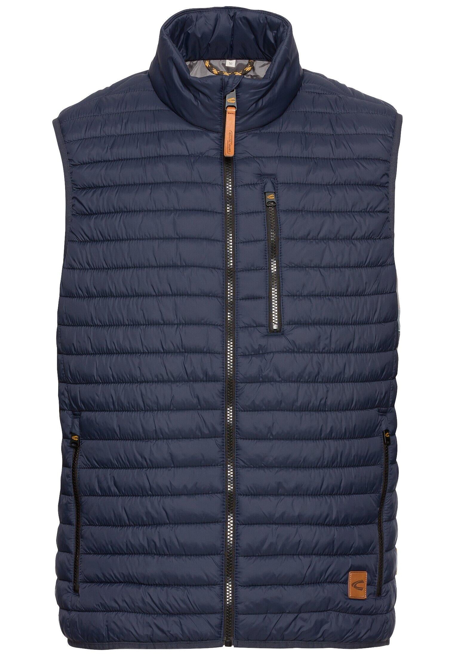 Steppweste mit Stehkragen - 47-Night Blue - Blau