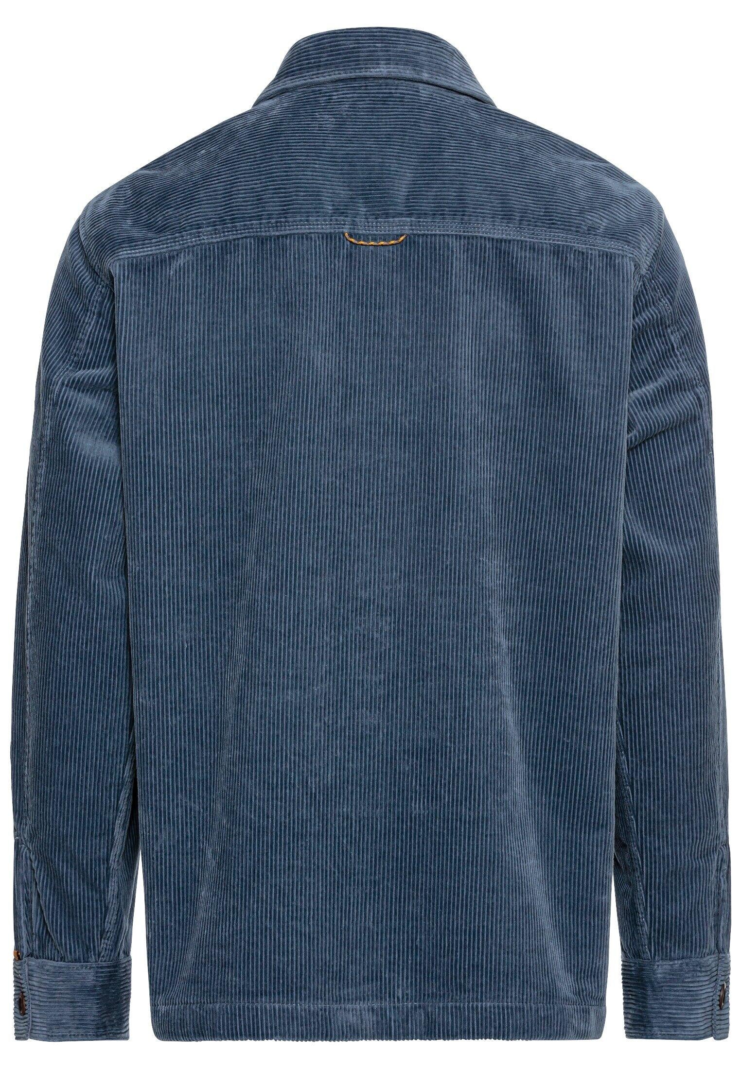 Overshirt in Cord-Optik - 42-Denim Blue - Blau