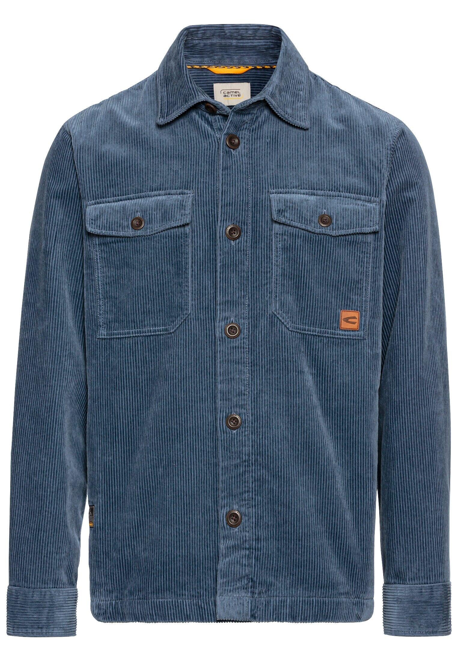 Overshirt in Cord-Optik - 42-Denim Blue - Blau