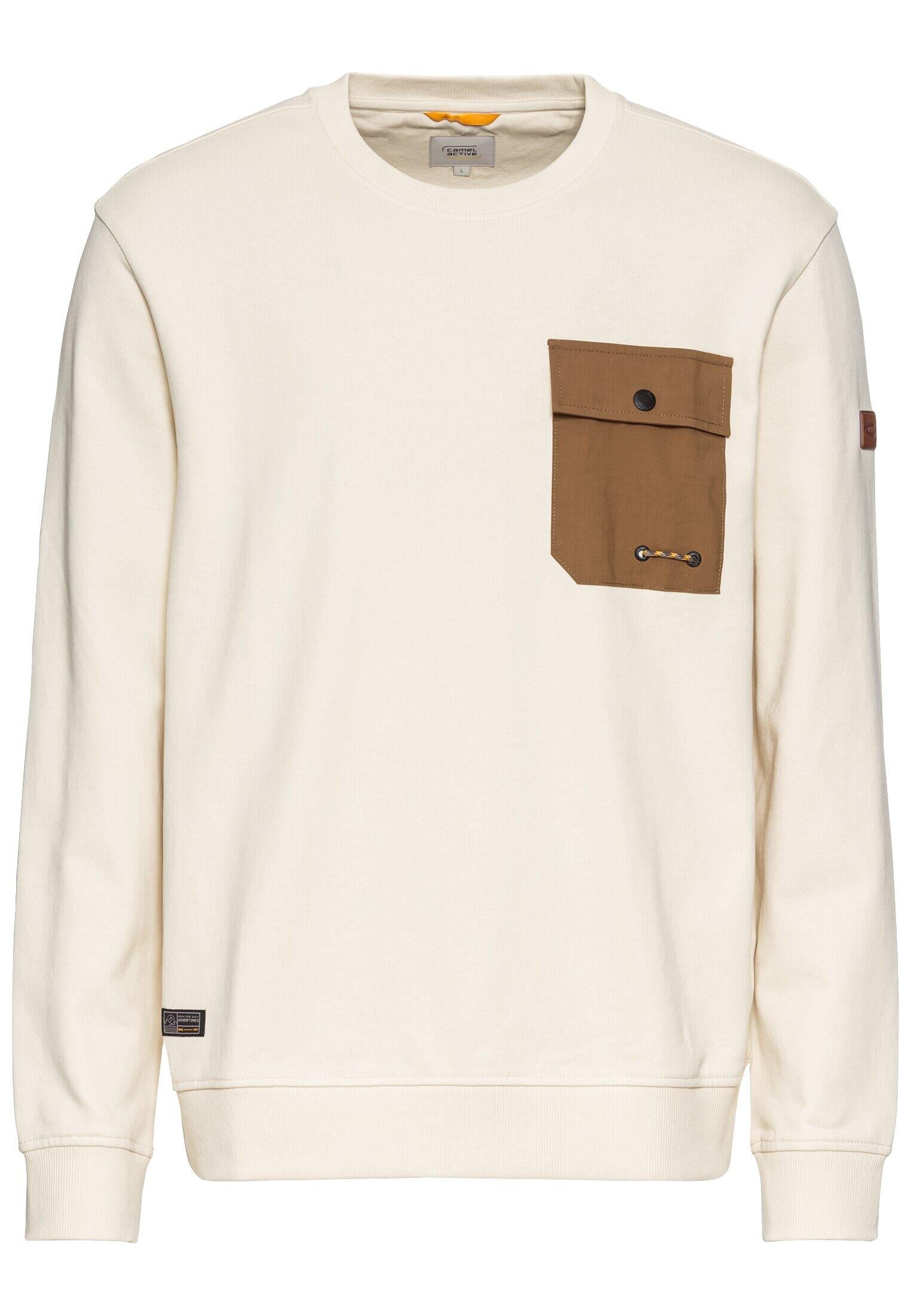 Sweatshirt aus Baumwolle - 04-Creme - Creme