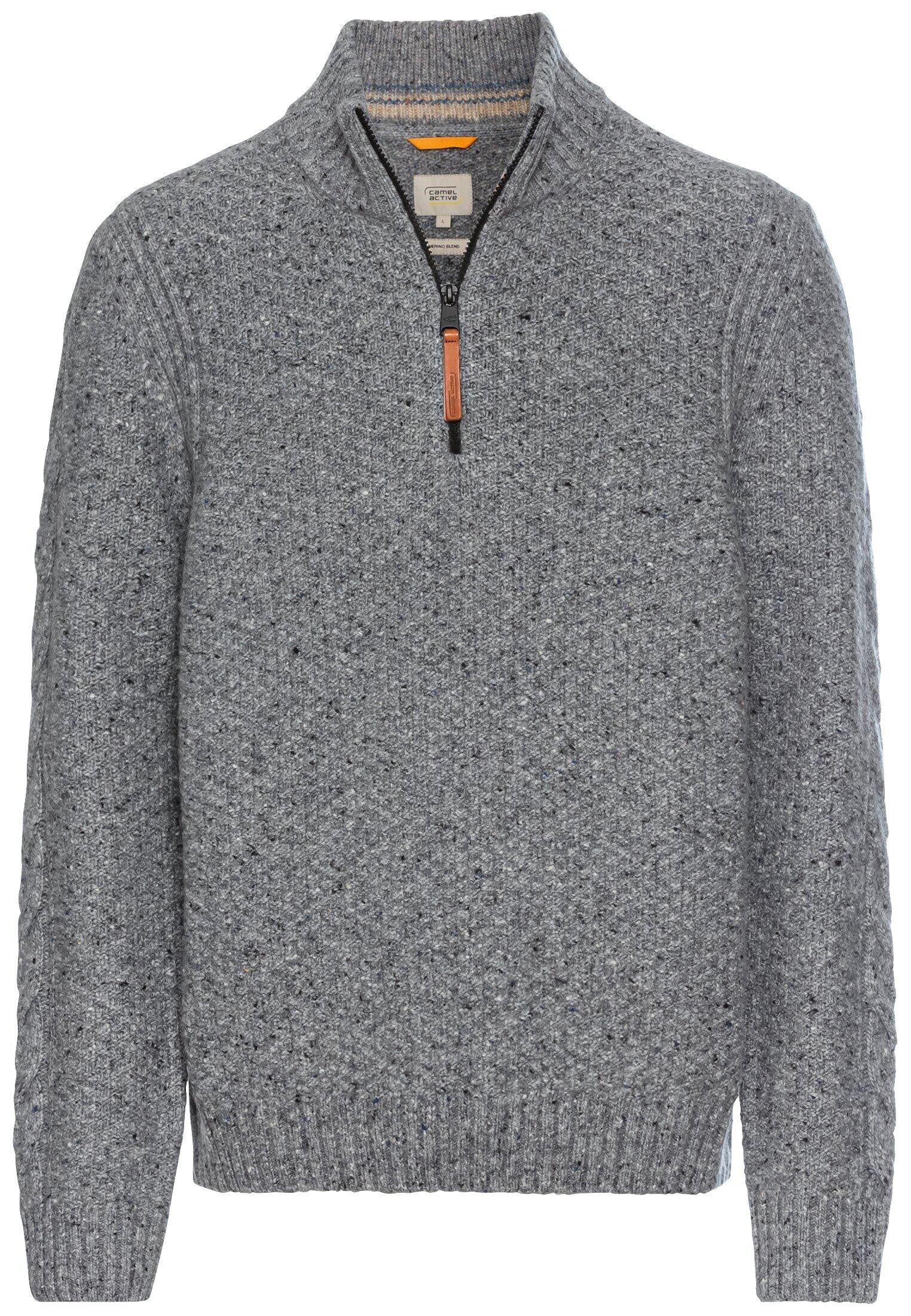 Pullover aus Woll-Mix - 08-Rock Grey - Grau