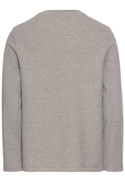 Sweatshirt aus Baumwollmix - 06-Stone Gray - Grau