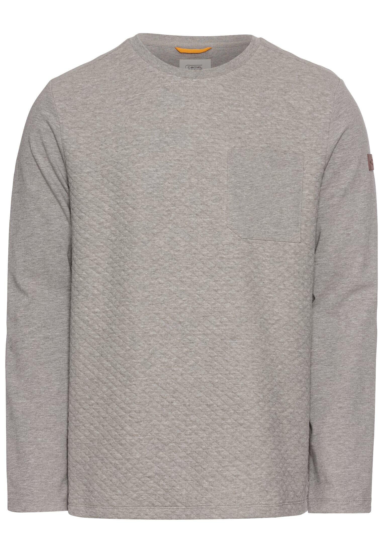 Sweatshirt aus Baumwollmix - 06-Stone Gray - Grau