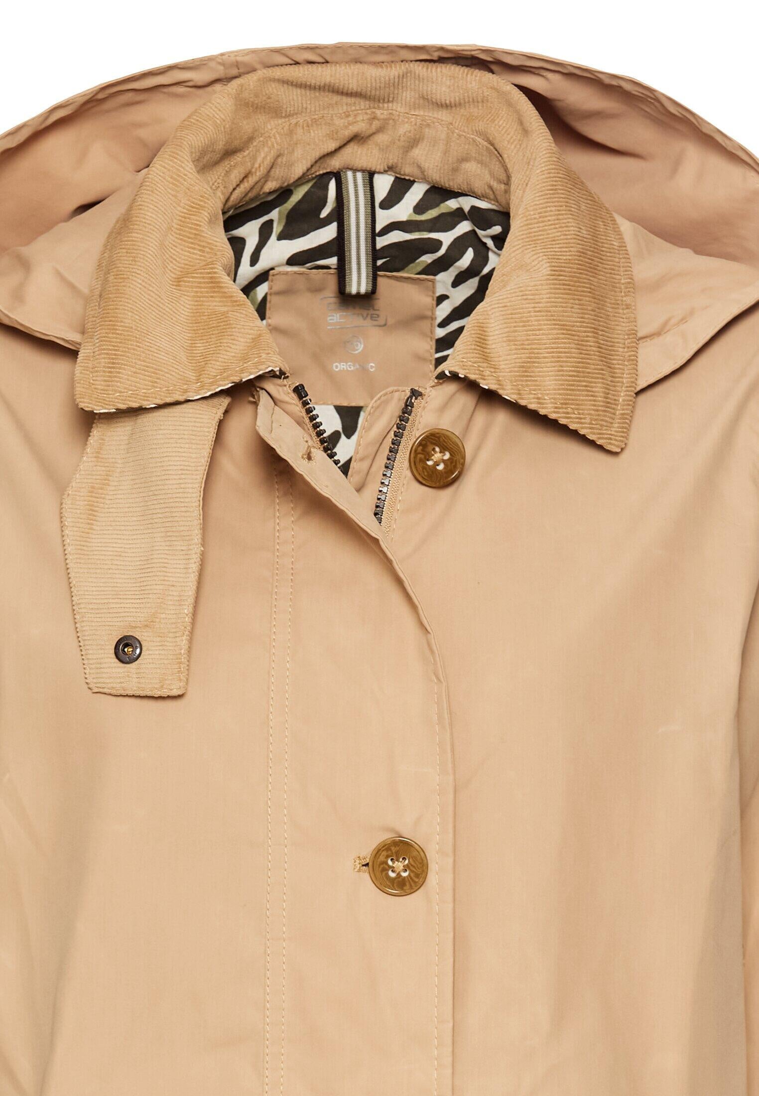 Trenchcoat mit Kapuze - 21-Caramell - Beige
