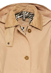 Trenchcoat mit Kapuze - 21-Caramell - Beige