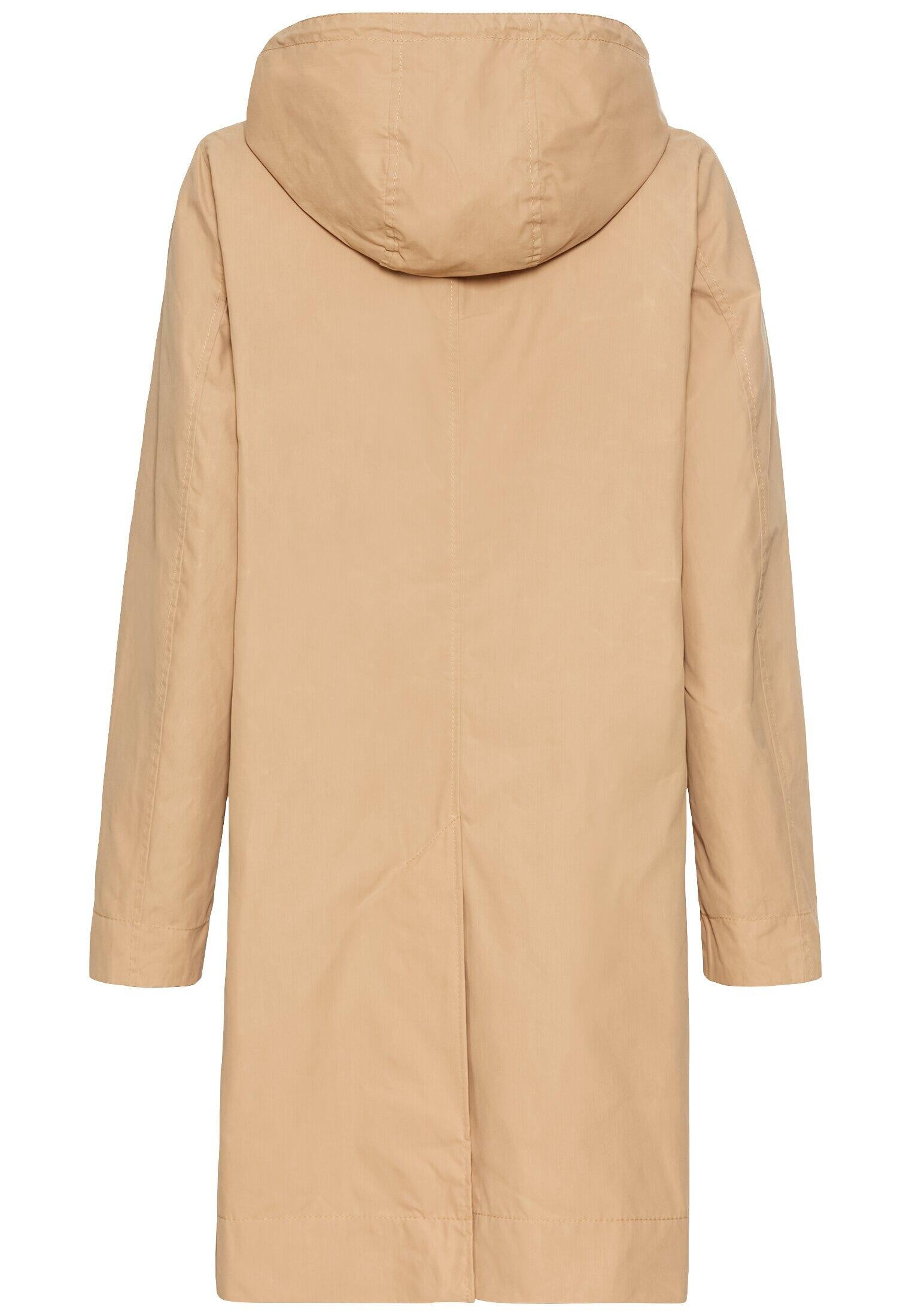 Trenchcoat mit Kapuze - 21-Caramell - Beige
