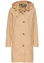 Trenchcoat mit Kapuze - 21-Caramell - Beige