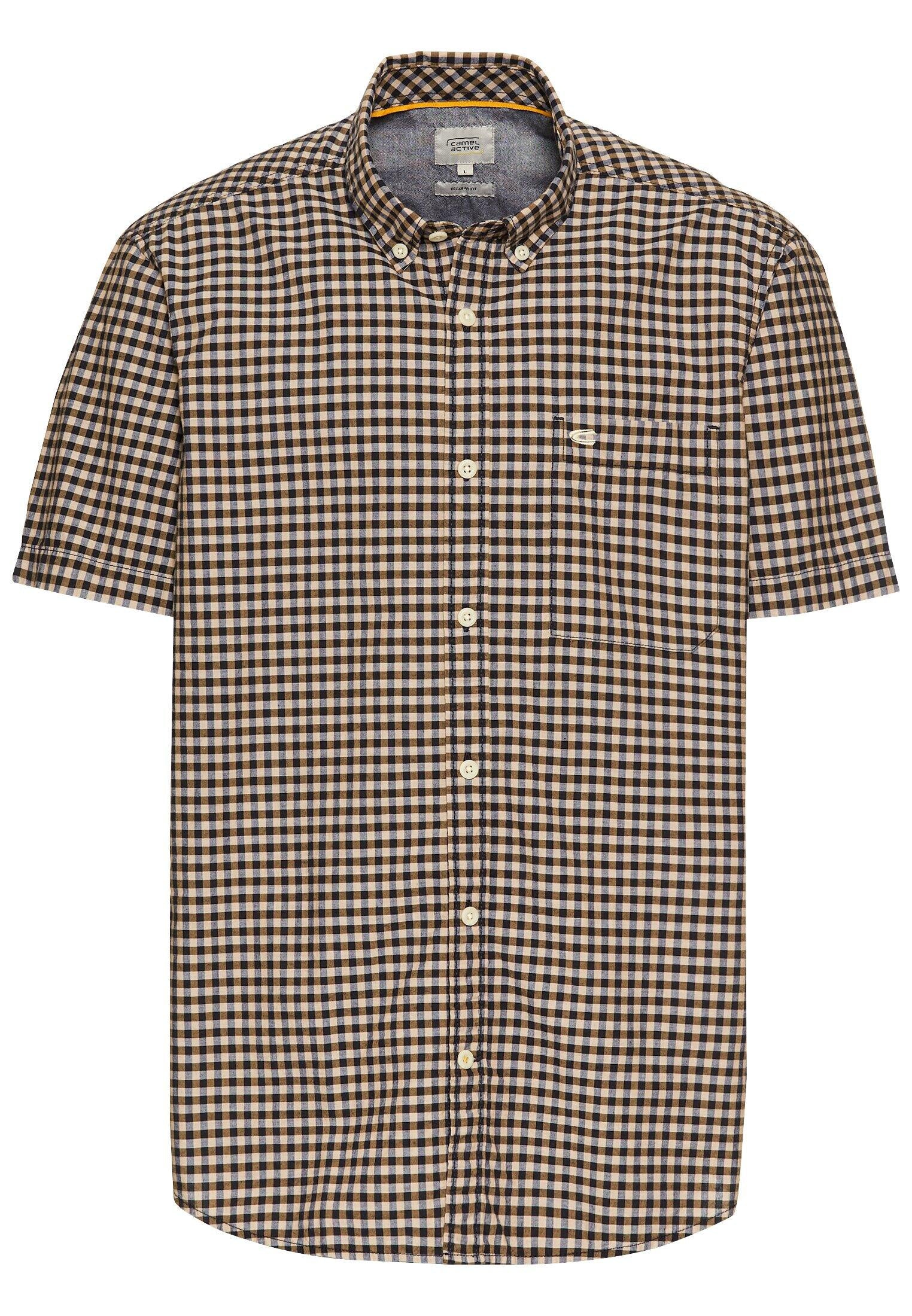 Freizeithemd Regular Fit - 48-Dark Navy - Braun