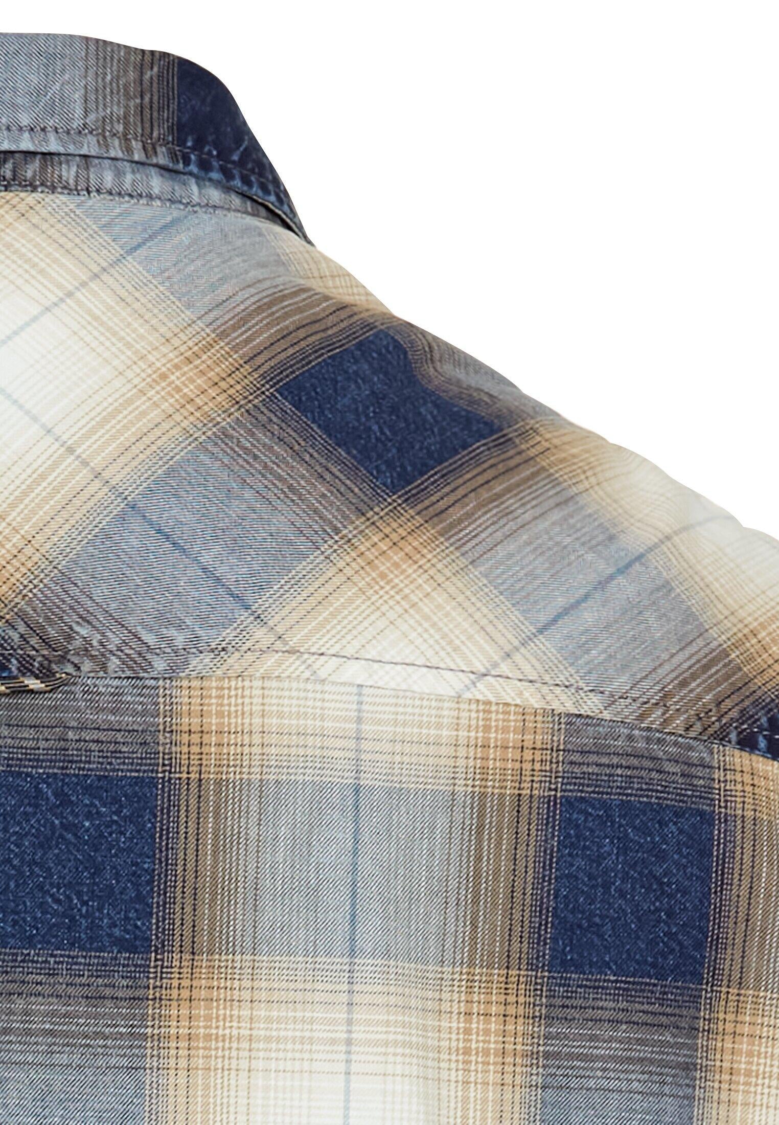 Freizeithemd kariert Regular Fit - 48-Dark Navy - Blau