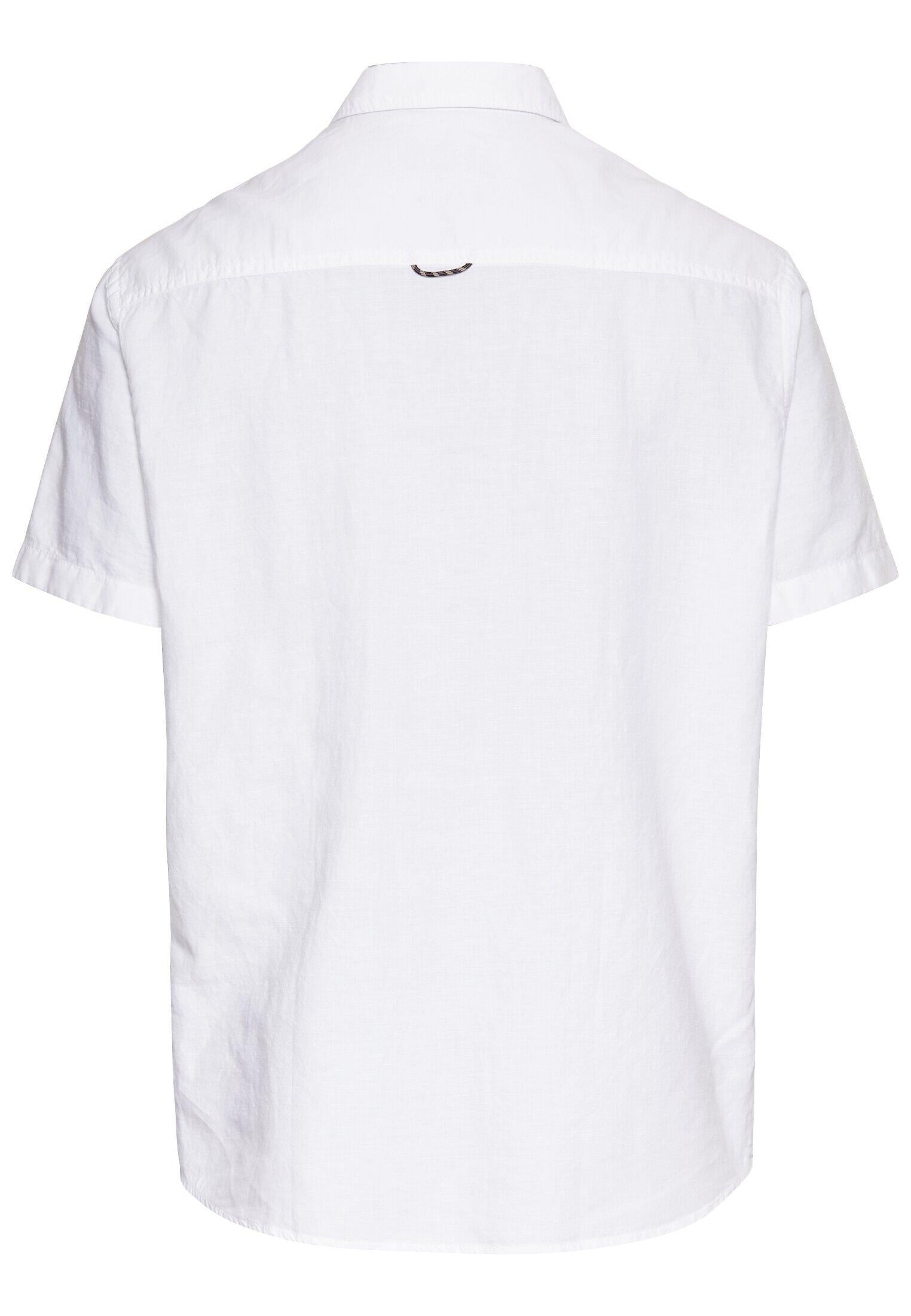 Leinenhemd Regular Fit - 01-White - Weiß