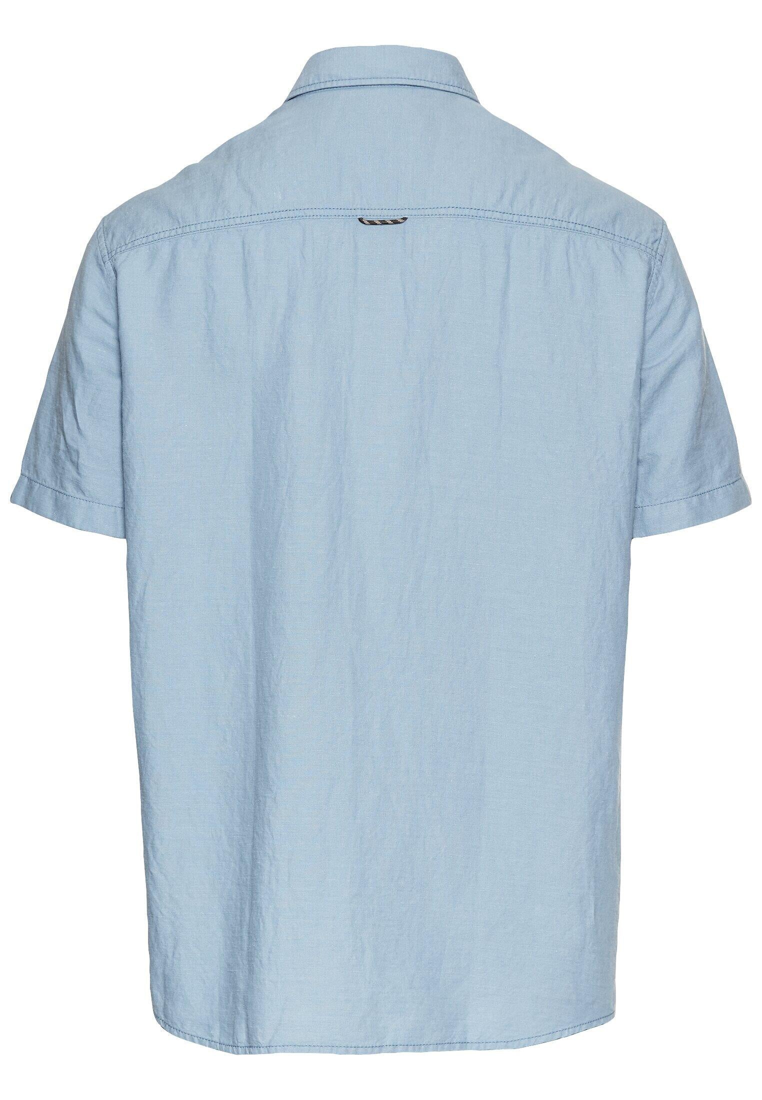 Leinenhemd Regular Fit - 43-Smoke Blue - Blau