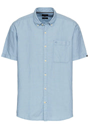 Leinenhemd Regular Fit - 43-Smoke Blue - Blau
