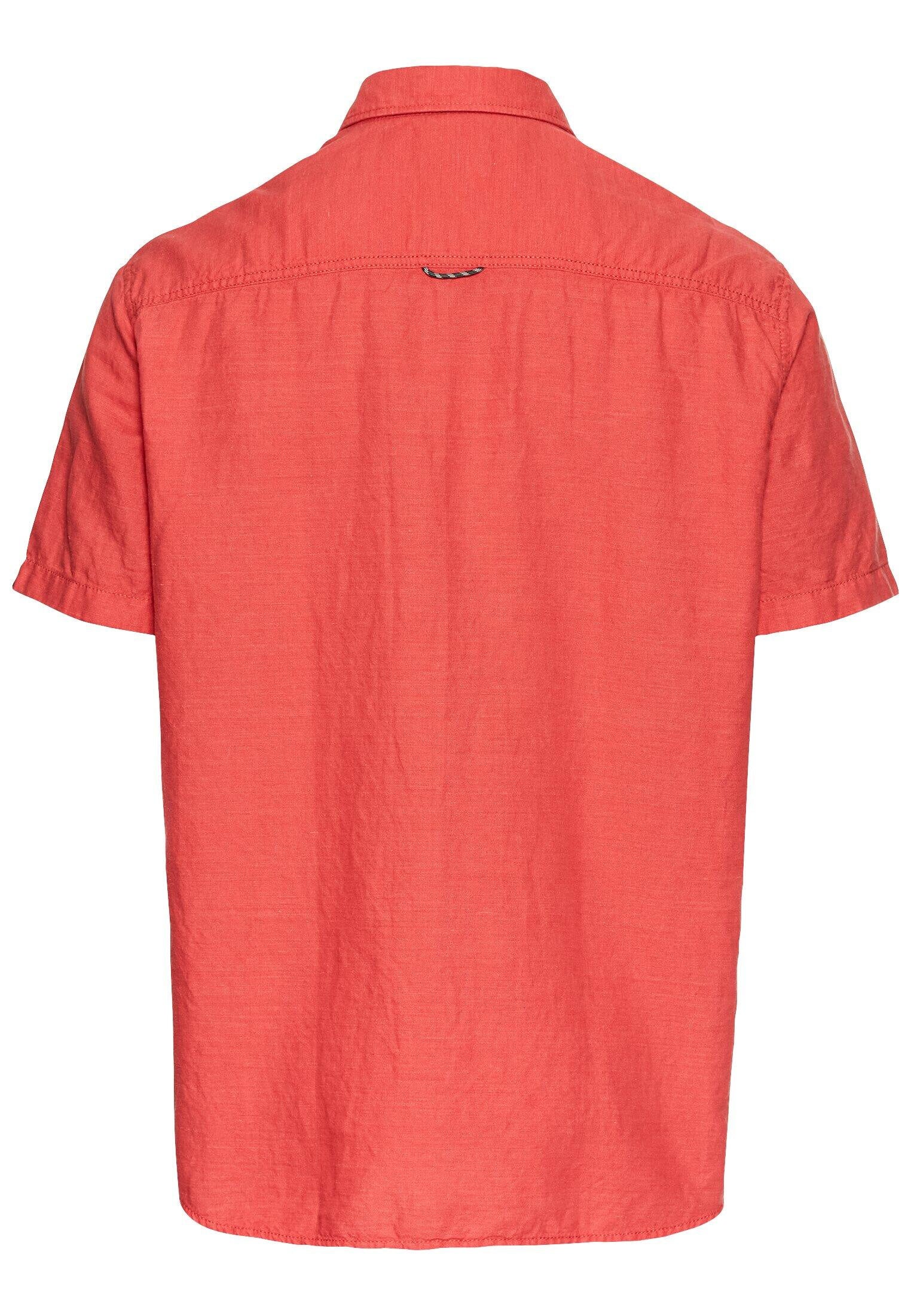 Leinenhemd Regular Fit - 50-Sunfaded Red - Rot