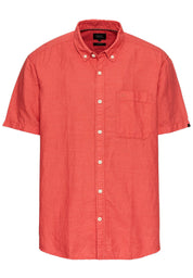 Leinenhemd Regular Fit - 50-Sunfaded Red - Rot