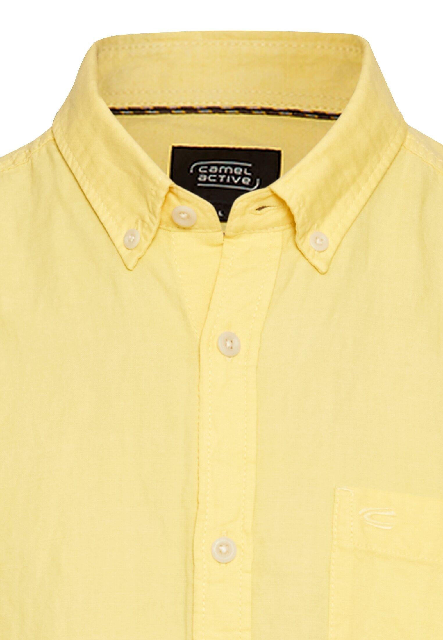 Leinenhemd Regular Fit - 62-Dusty Citron - Gelb