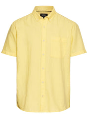 Leinenhemd Regular Fit - 62-Dusty Citron - Gelb