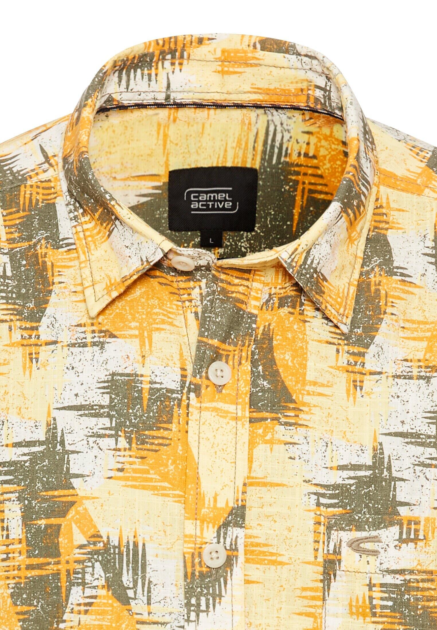 Freizeithemd Regular Fit - 62-Dusty Citron - Gelb