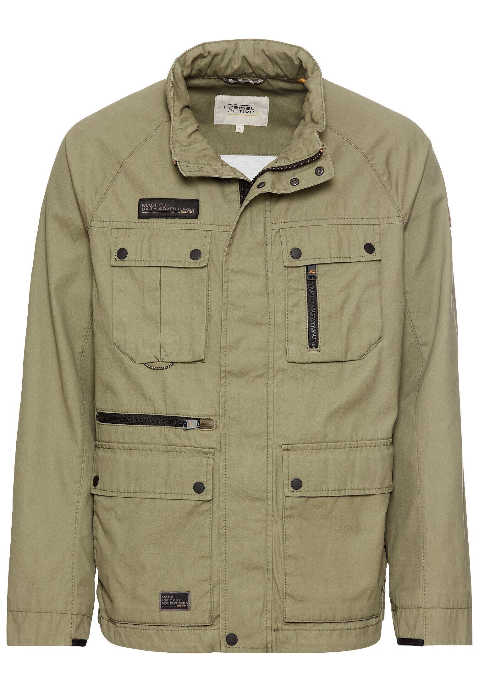 Übergangsjacke aus Baumwolle - 34-Dusty Khaki - Grün
