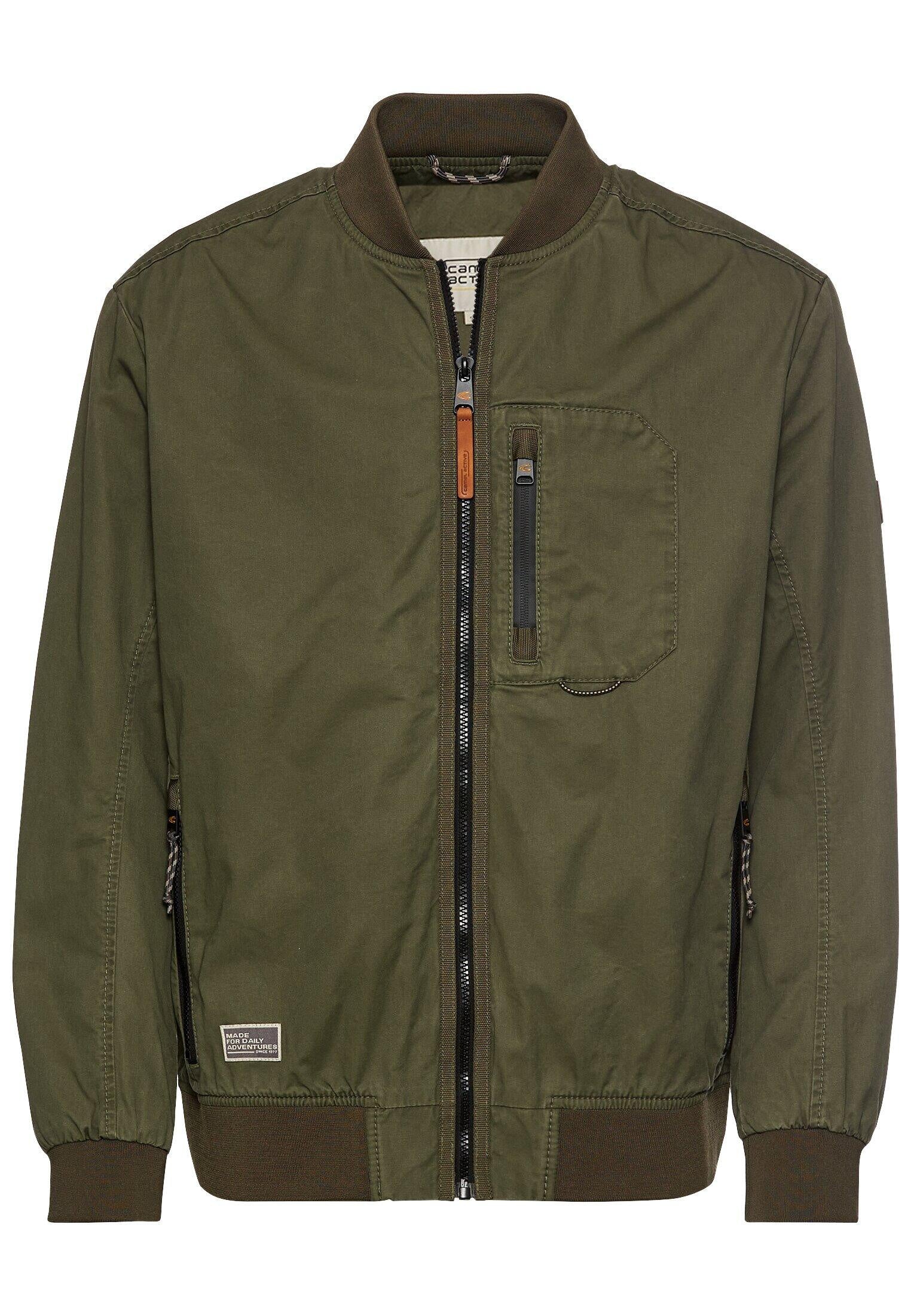 Bomberjacke aus Baumwolle - 34-Dusty Khaki - Khaki