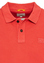Poloshirt aus Baumwolle - 50-Sunfaded Red - Rot