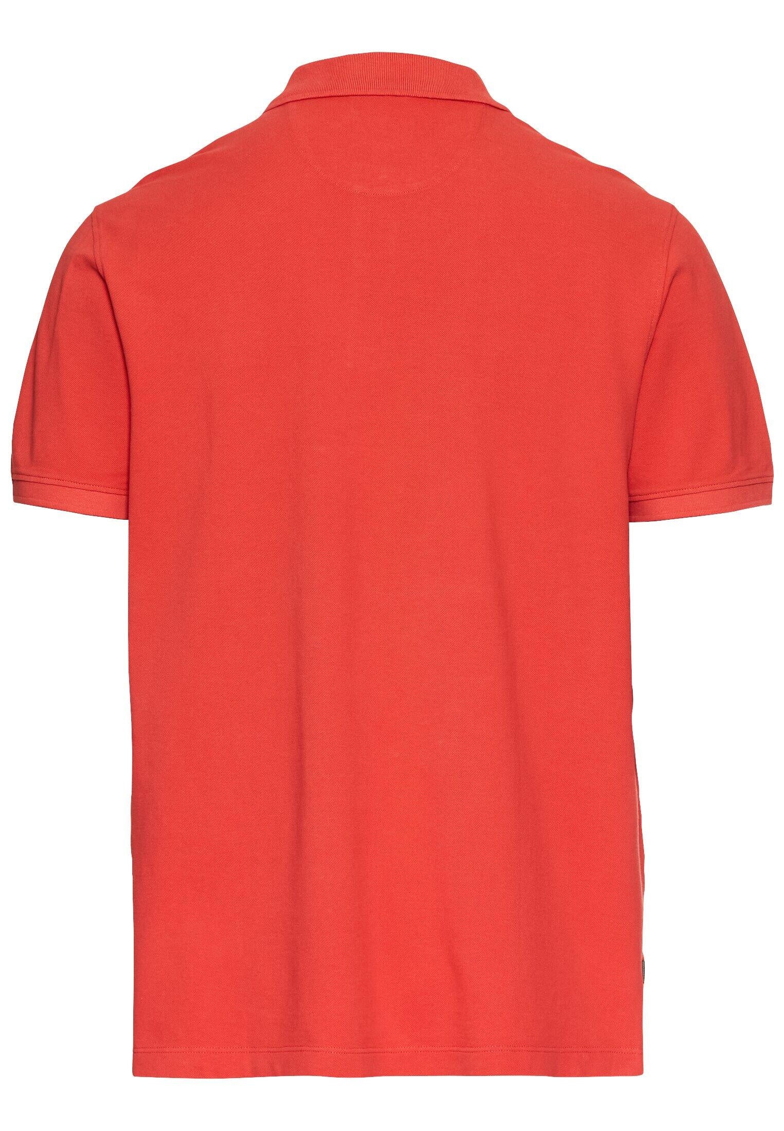 Poloshirt aus Baumwolle - 50-Sunfaded Red - Rot