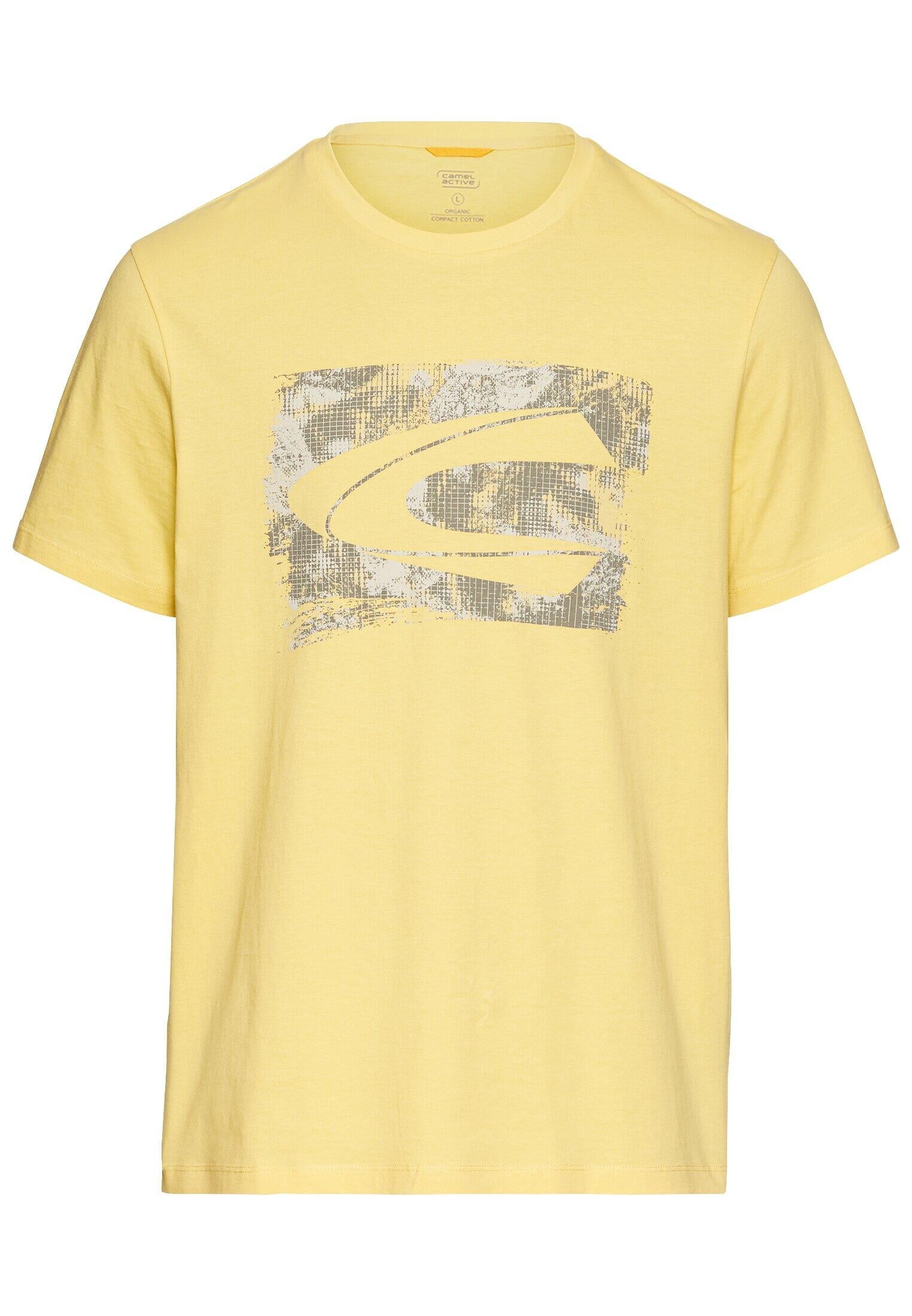 T-Shirt aus Baumwolle - 62-Dusty Citron - Gelb