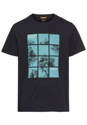 T-Shirt Regular Fit aus Baumwolle - 48-Dark Navy - Blau