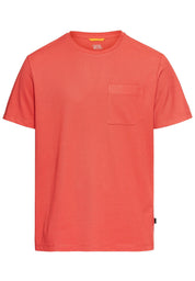 T-Shirt aus Baumwollmix - 50-Sunfaded Red - Orange