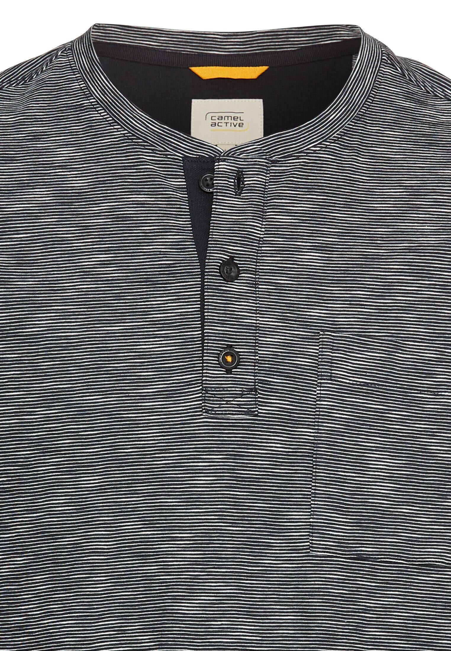 T-Shirt aus Baumwolle - 48-Night Blue - Blau