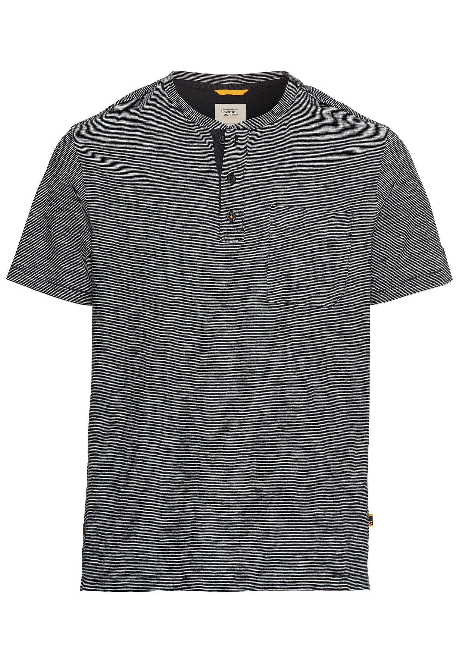 T-Shirt aus Baumwolle - 48-Night Blue - Blau