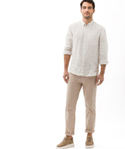 Hose Straight Fit - 56-COSY LINEN - Beige