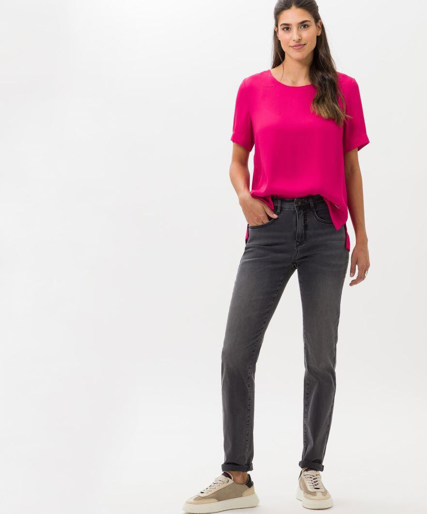 Jeans Mary Regular Fit - 03-USED BLACK BLACK - Grau