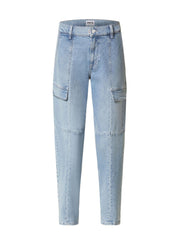 The O Shape Boyfriend Jeans - 29-DUSTY BLUE - Blau