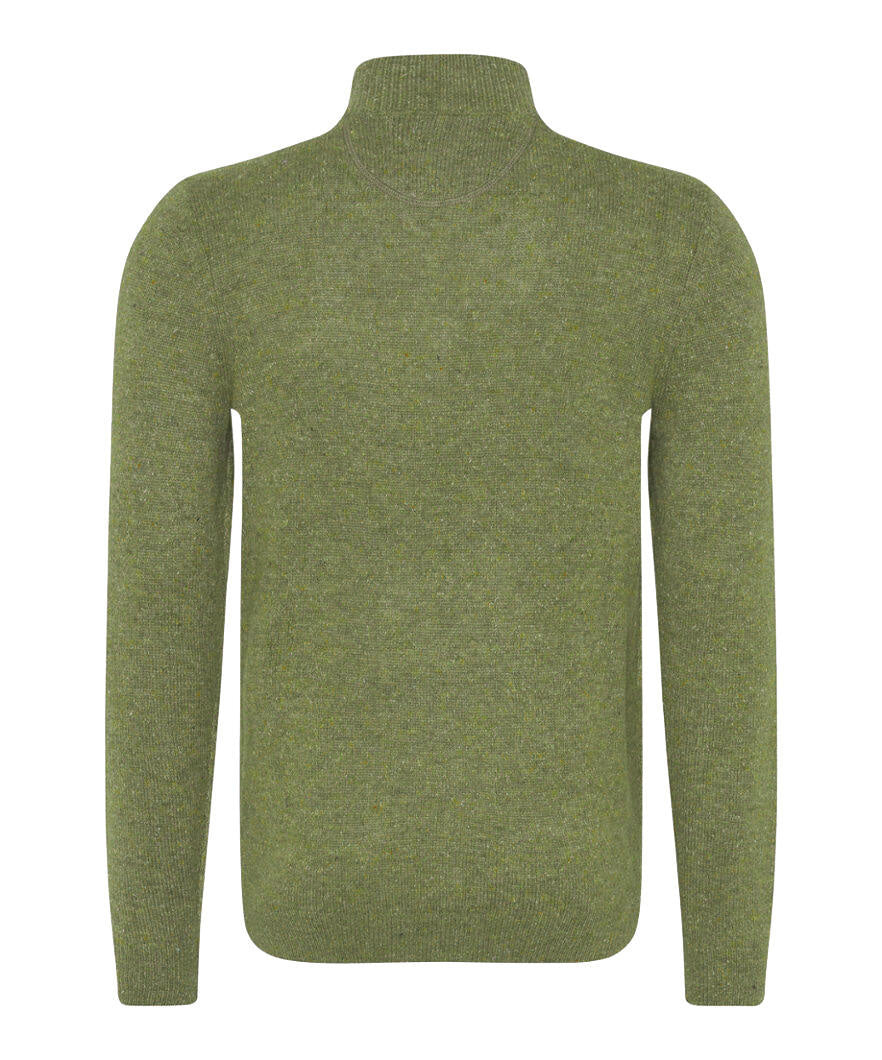 Pullover mit Troyerkragen - 35-hunter - Khaki