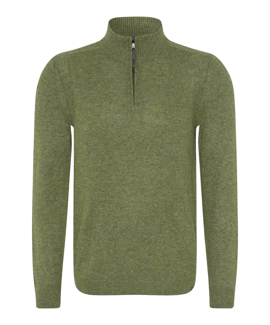 Pullover mit Troyerkragen - 35-hunter - Khaki