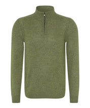 Pullover mit Troyerkragen - 35-hunter - Khaki