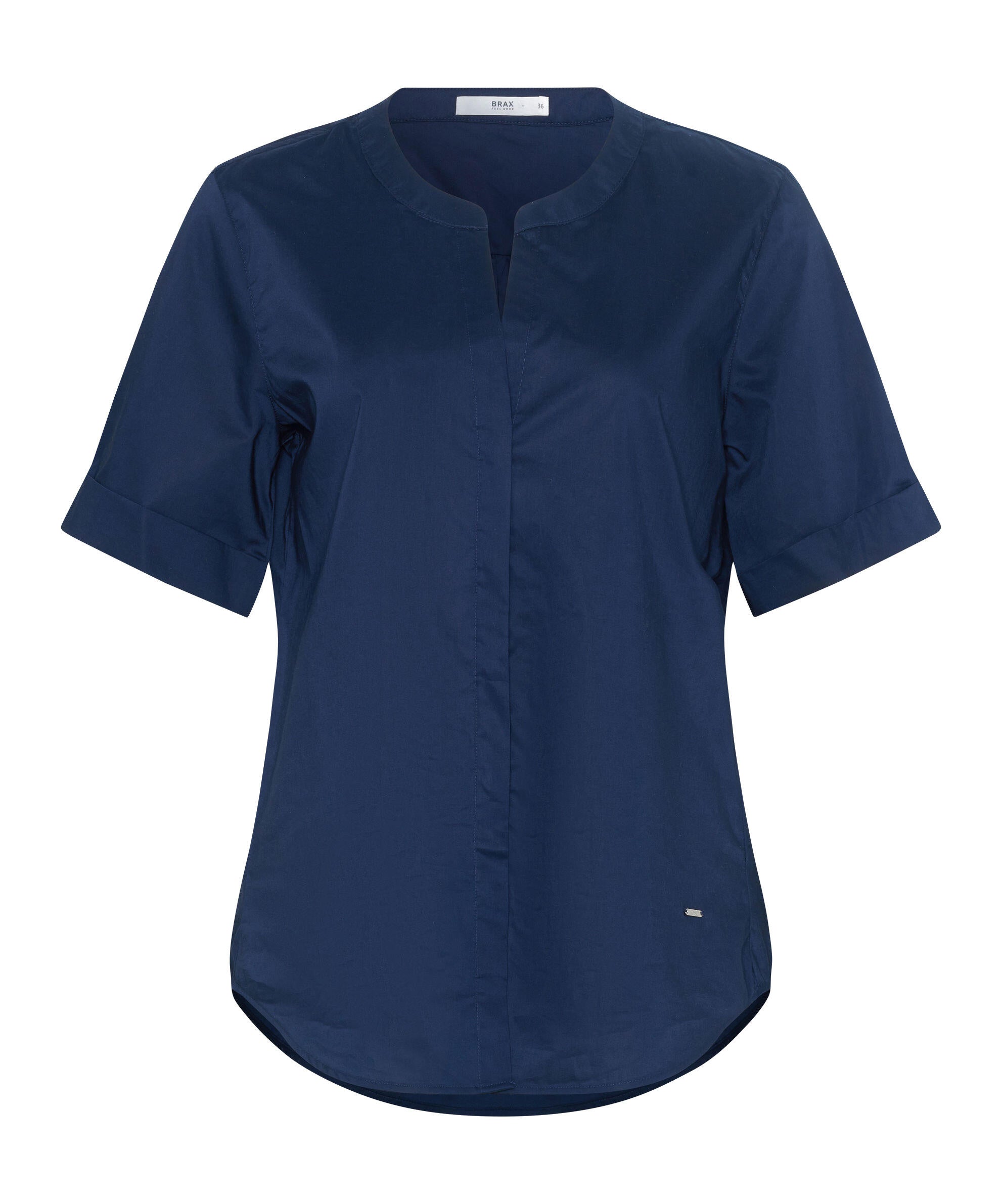 Bluse aus Baumwolle - 22-indigo - Blau