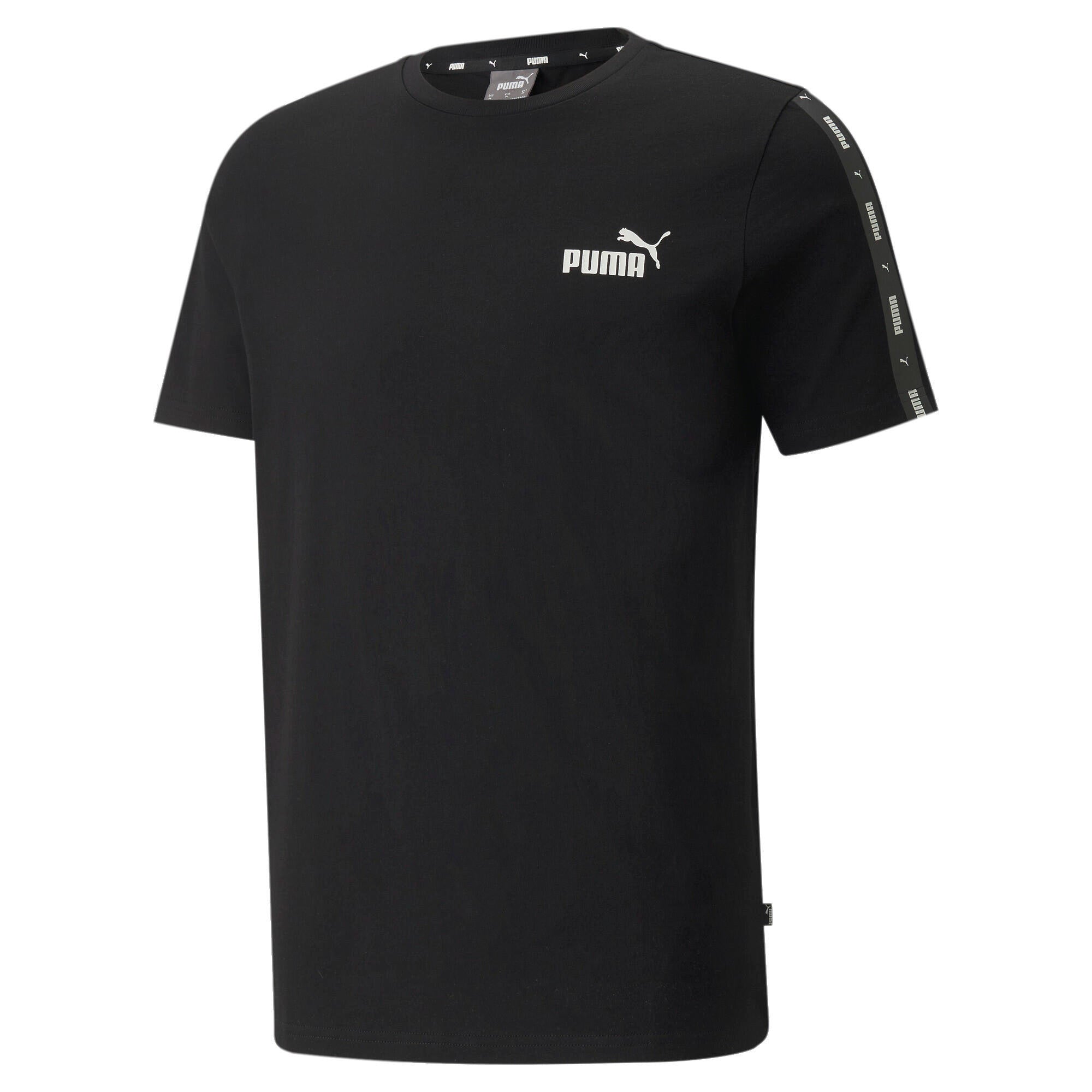 T-Shirt aus Baumwolle - 001-Puma Black - Schwarz