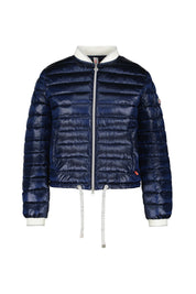 Steppjacke mit Stehkragen - 518-midnight b - Blau